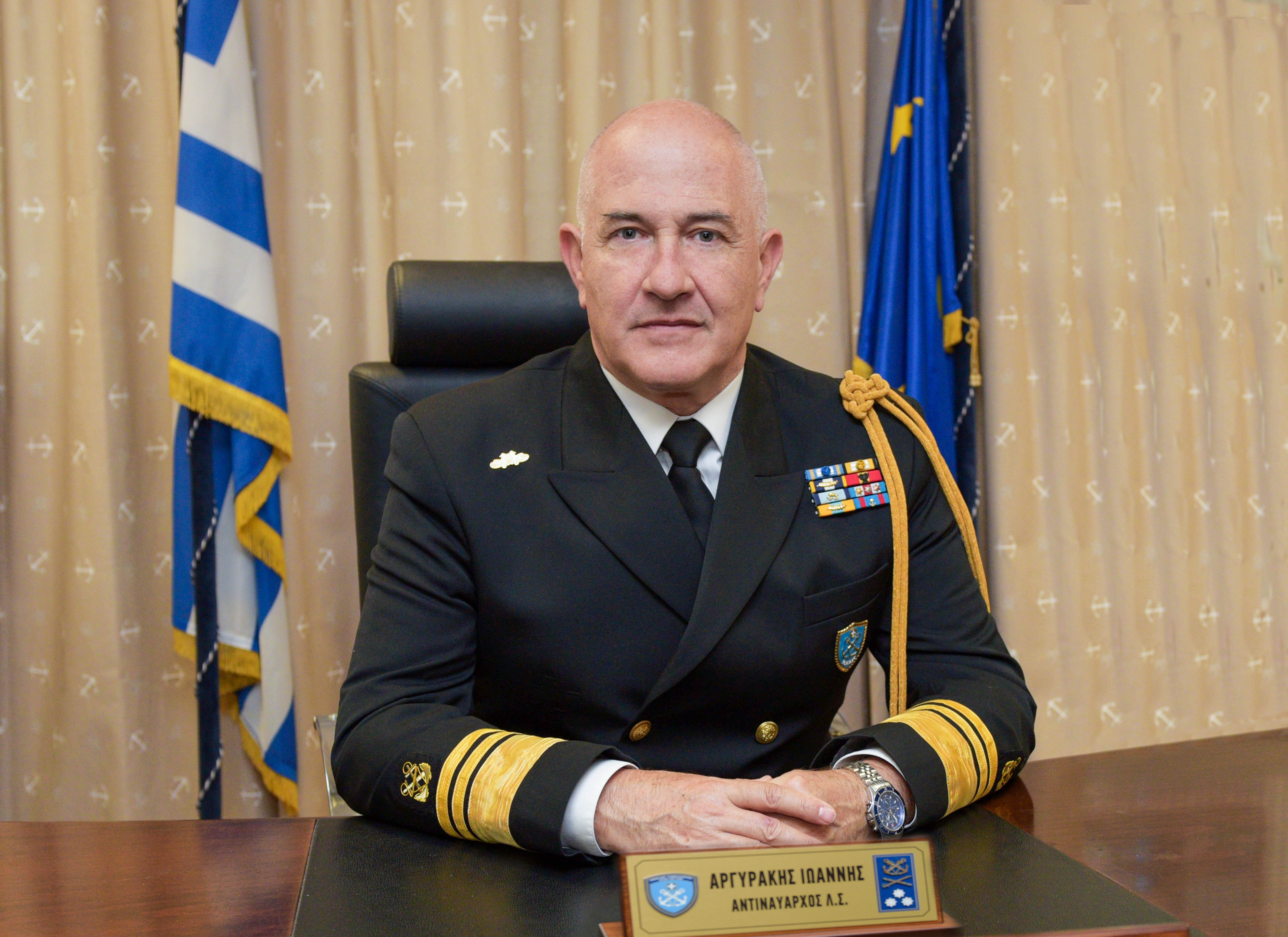 First Deputy Commandant Hellenic Coast Guard Vice Admiral H.C.G Argyrakis G. Ioannis