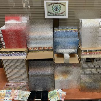 Σύλληψη ημεδαπών για λαθραία καπνικά προϊόντα στη Θεσσαλονίκη