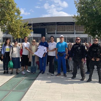 Επίσκεψη του 1ου Δημοτικού σχολείου Γέρακα στο πρόγραμμα του Γραφείου Αθλητισμού «Μαθαίνω να παίζω-Μαθαίνω να ζω» στις εγκαταστάσεις του Γραφείου Αθλητισμού στο ΟΑΚΑ στο Μαρούσι