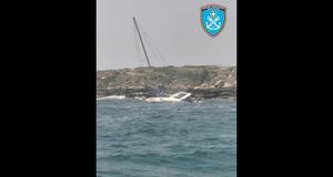 Ημιβύθιση Ι/Φ σκάφους στην Νίσυρο