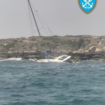 Ημιβύθιση Ι/Φ σκάφους στην Νίσυρο