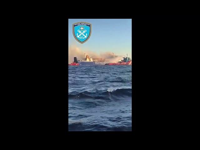Ευρεία επιχείρηση αντιμετώπισης πυρκαγιάς σε Φ/Γ-Ο/Γ πλοίο βόρεια της Μυκόνου02
