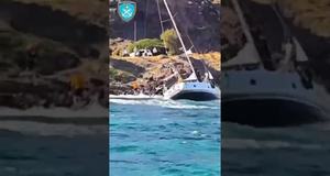 Προσάραξη Ι/Φ σκάφους στη Νίσυρο