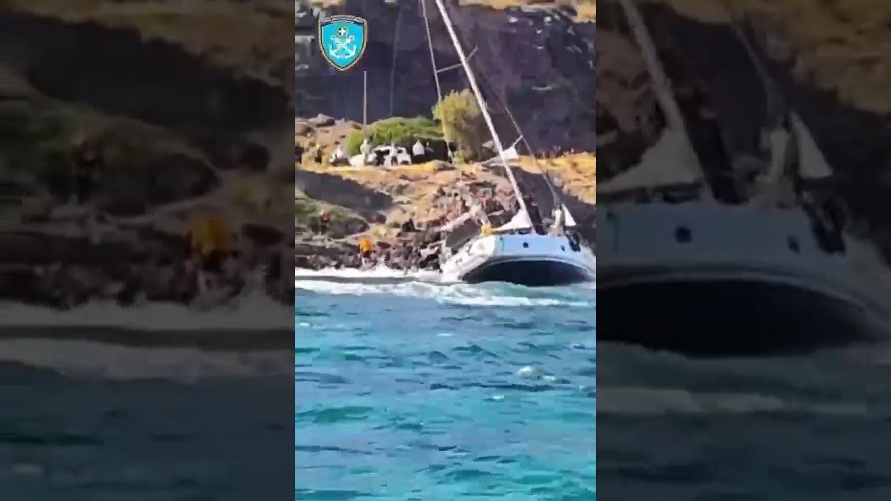 Προσάραξη Ι/Φ σκάφους στη Νίσυρο